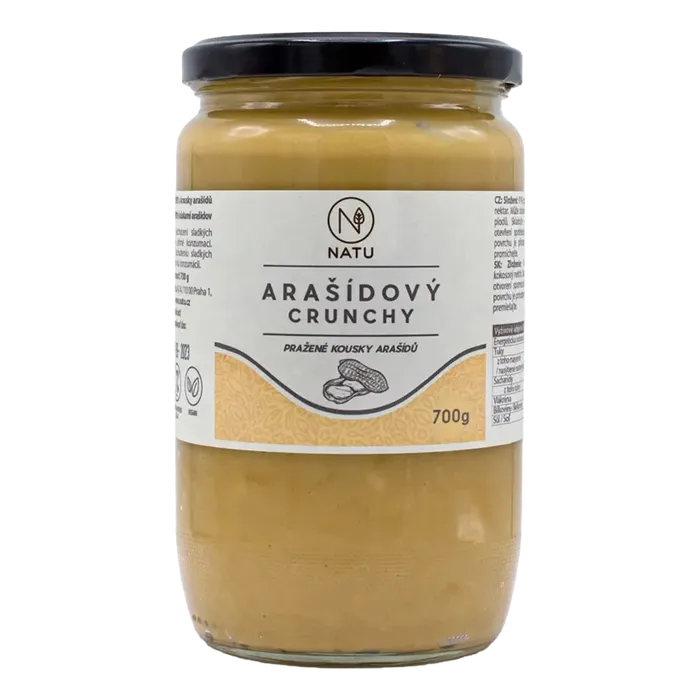 NATU Arašídový krém crunchy 700 g